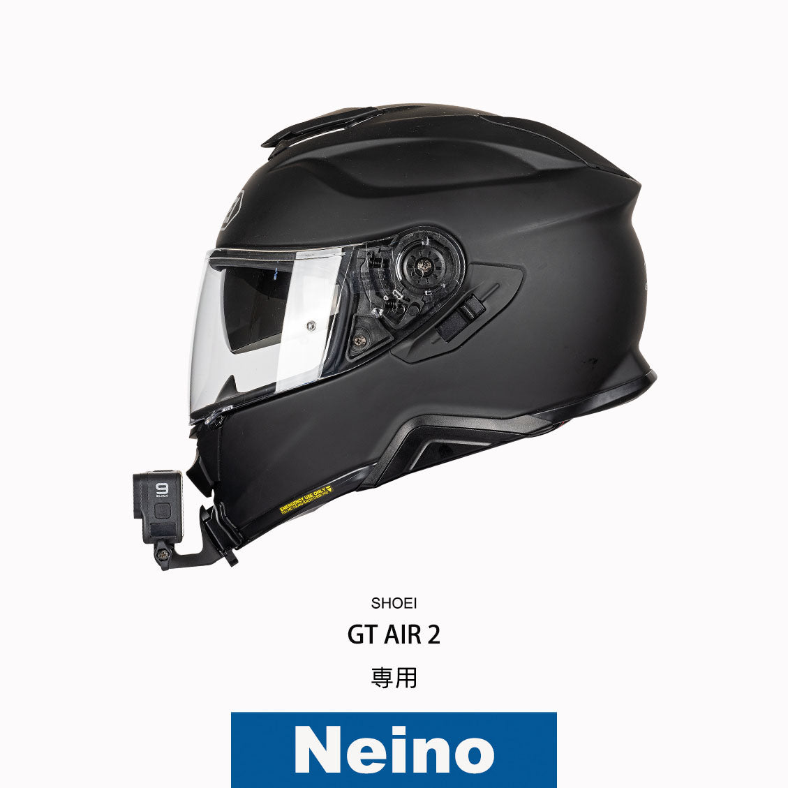 shoei gt air 2 black Action camera chin mount for SHOEI helmet GT-Air2 GOPRO, insta360, etc – Neino Japan