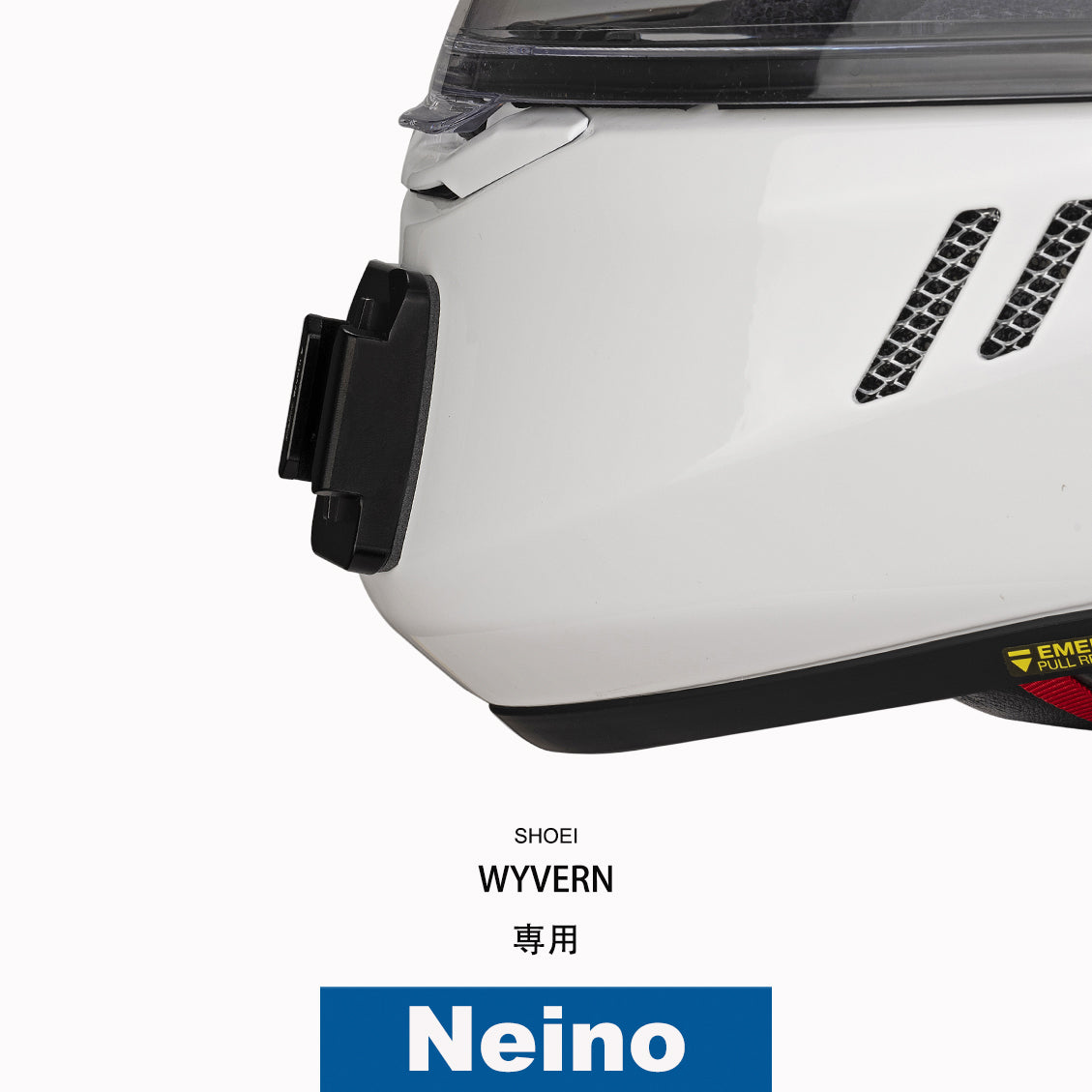 SHOEIヘルメット WYVERN ∅ ワイバーン ゼロ / 0 専用アクションカメラ顎マウント GOPRO、insta360など